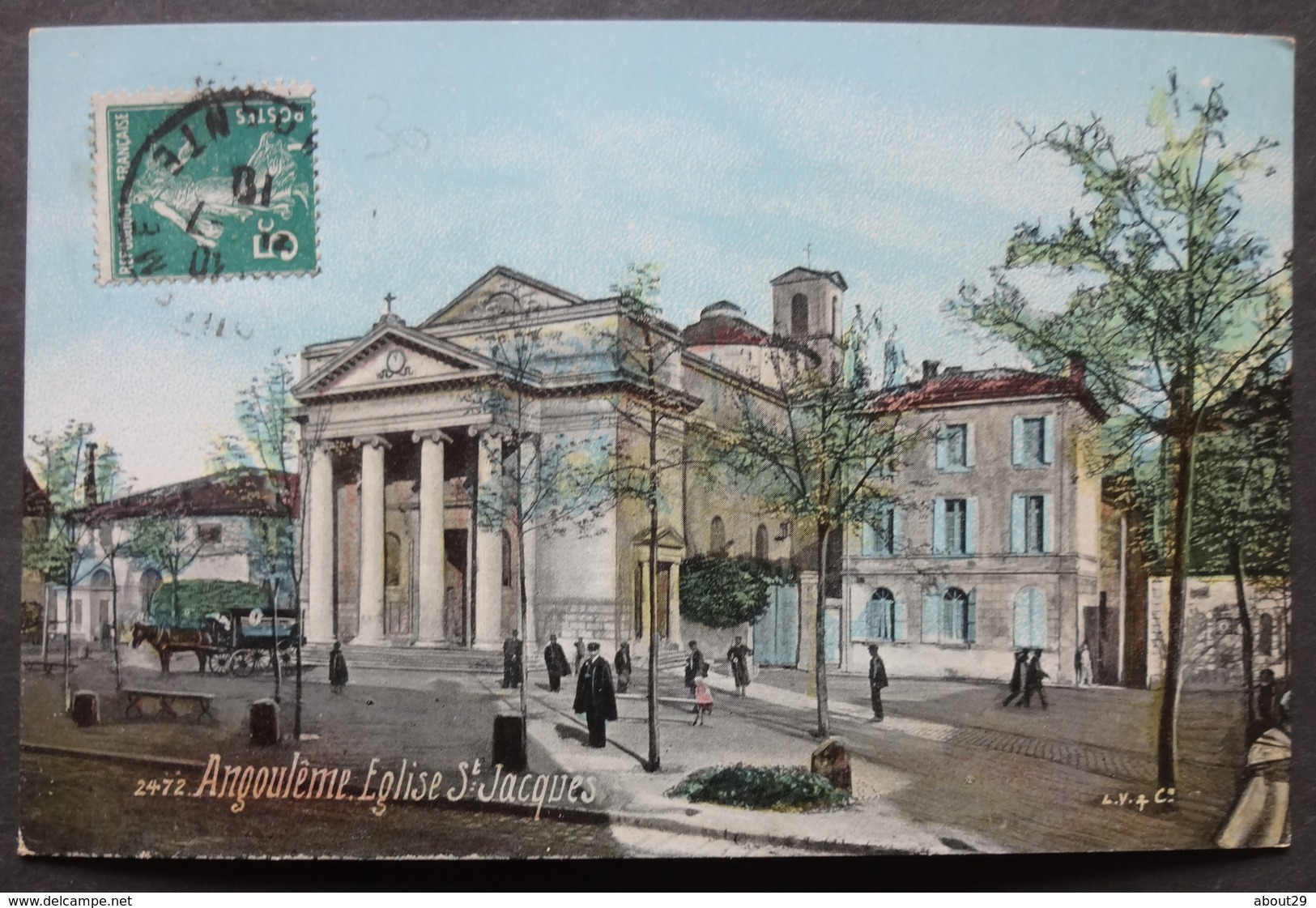 CPA 16 ANGOULEME - Eglise St Jacques - LV Et Cie Aqua Photo 2472 - Ref. H 132 - Angouleme