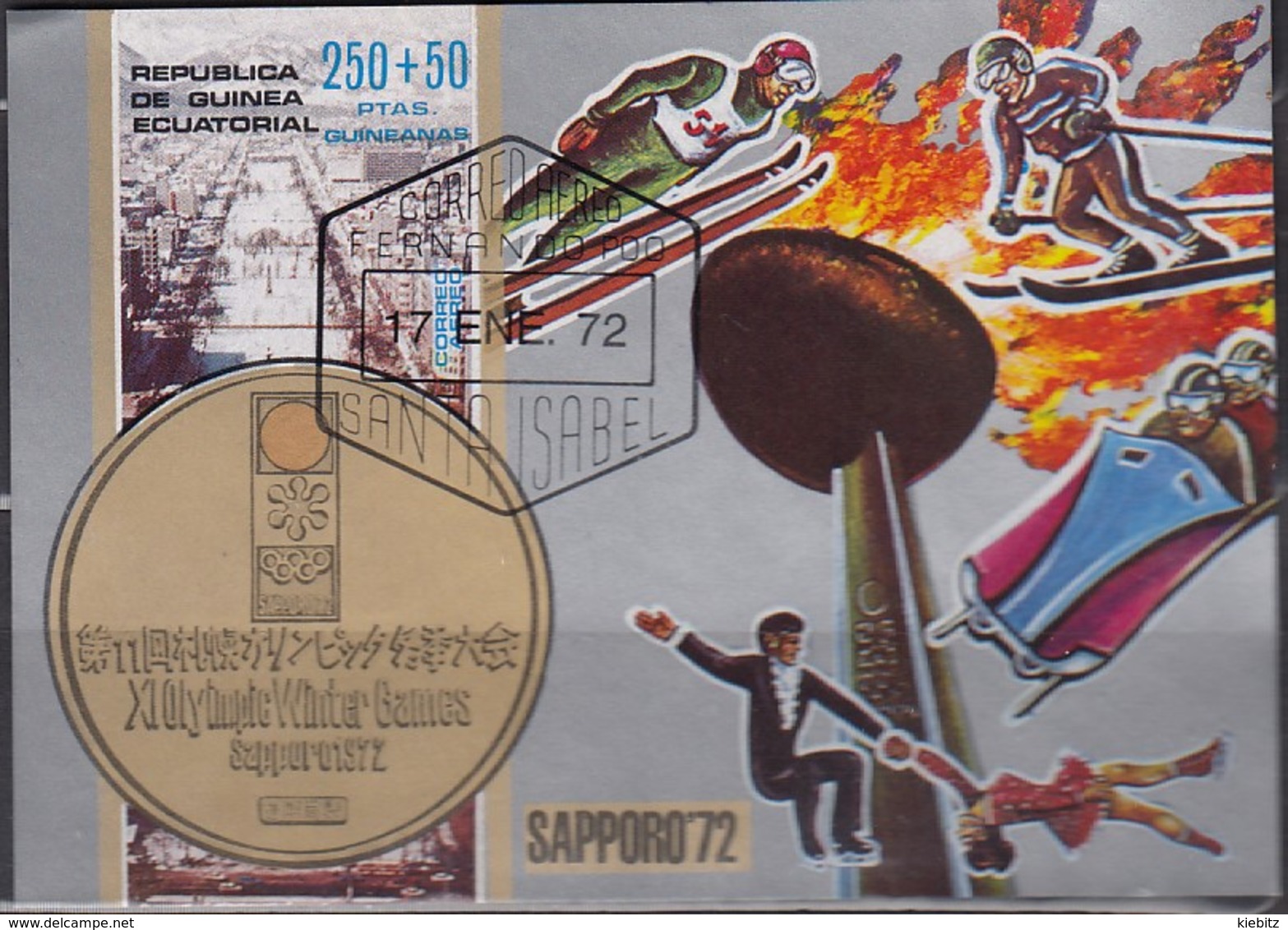 1972 SAPPORO - ÄquatGuinea - MiNr: A4 Block 4 - Winter 1972: Sapporo