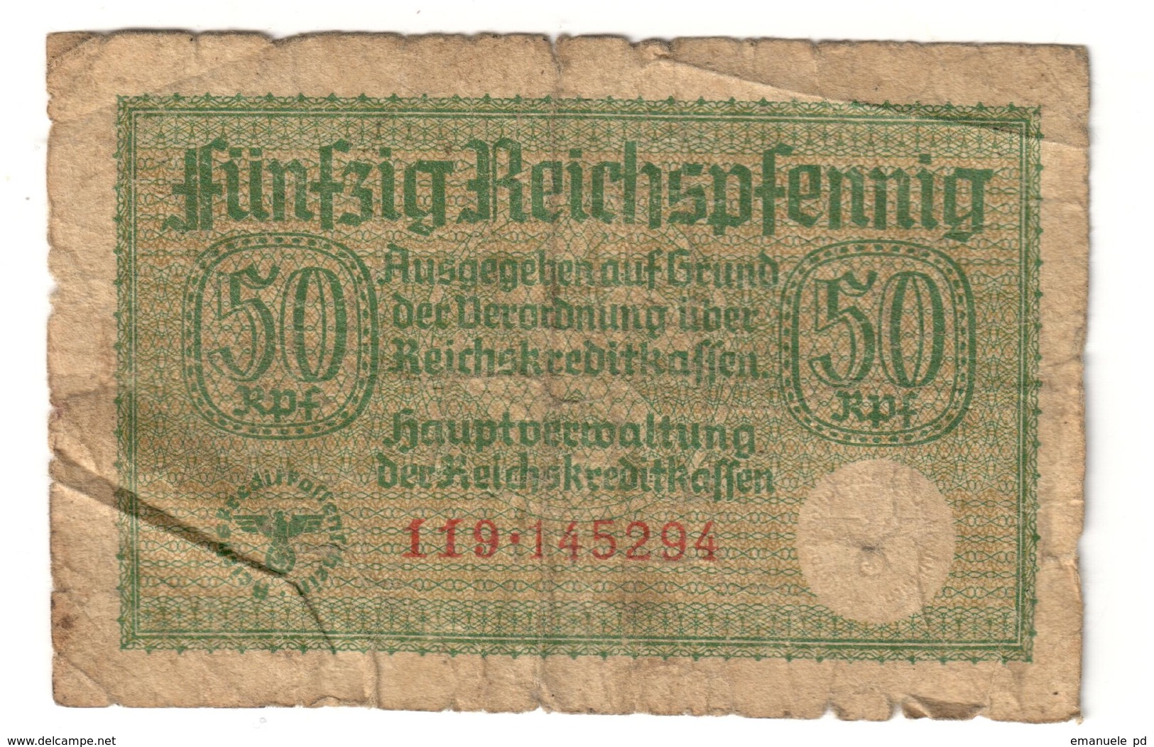 Germany 50 Reichspfennig German Occupation Of Europe - Altri & Non Classificati