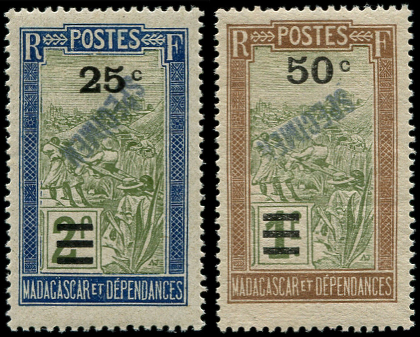 * MADAGASCAR - Poste - 188/189, Surchargés "SPECIMEN" - Unused Stamps