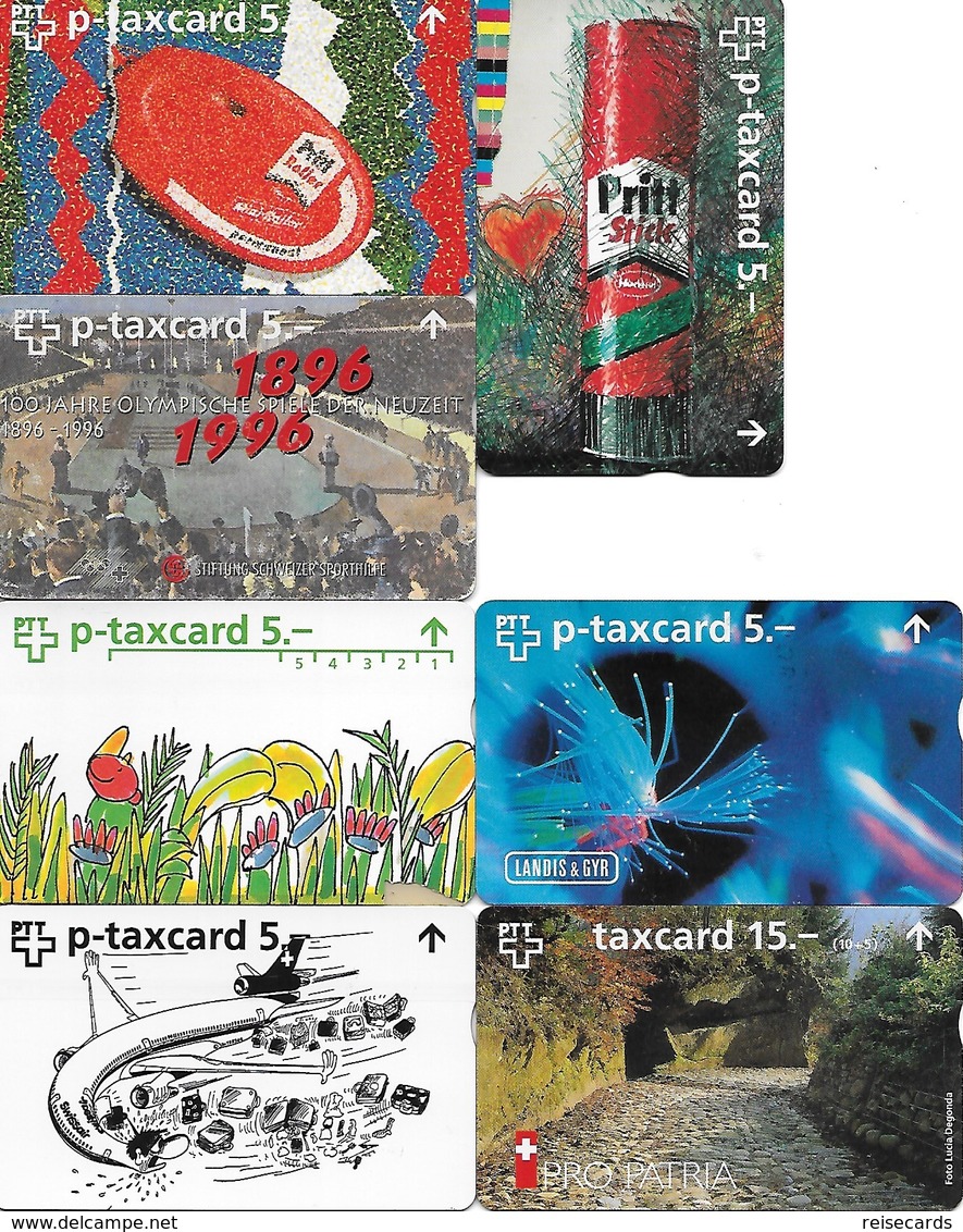 Switzerland: PTT - 22 Different Full Face Cards - Schweiz