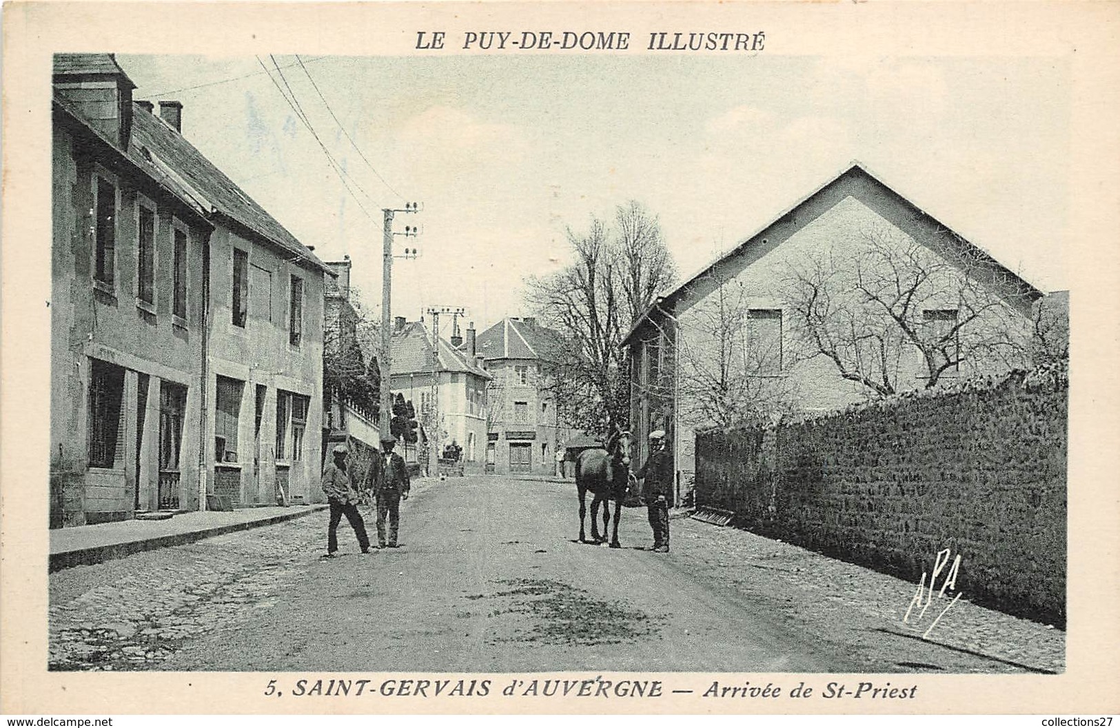 63-SAINT-GERVAIS-D'AUVERGNE- ARRIVEE DE SAINT-PRIEST - Saint Gervais D'Auvergne