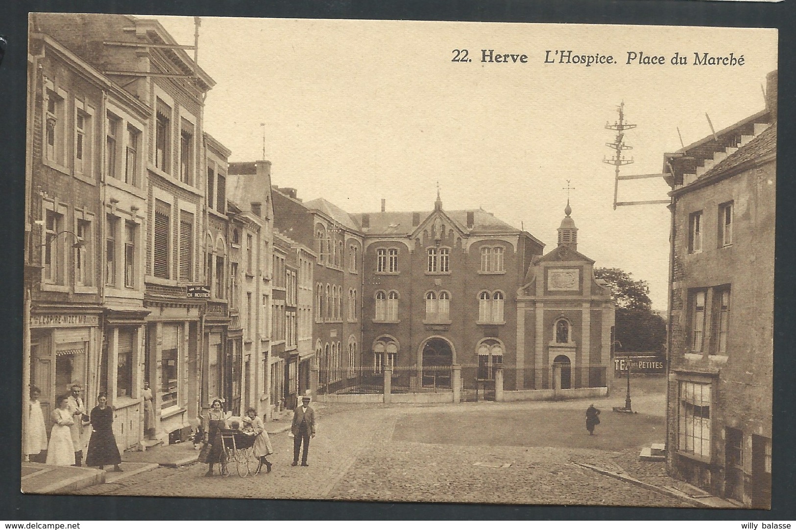 +++ CPA - HERVE - L'Hospice - Place Du Marché - Carte Animée   // - Herve