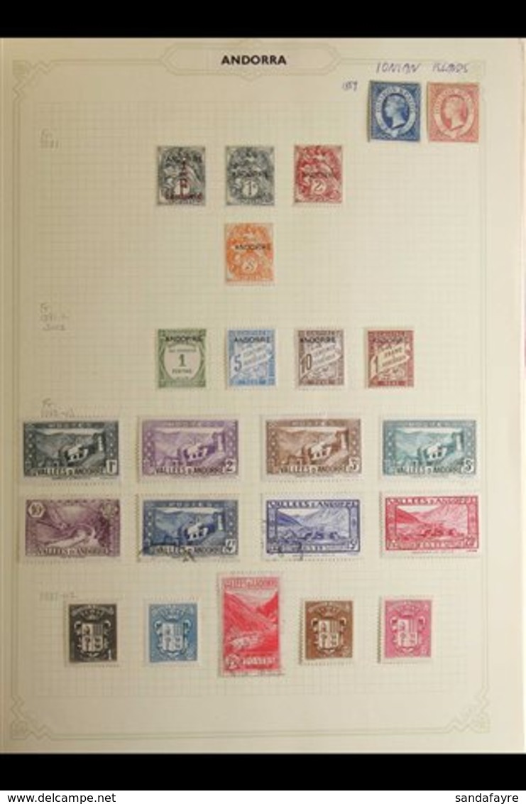 WORLD COLLECTION 19th Century To 1970's Mint & Used Mostly All Different Stamps On Pages In Two Binders, Includes Ionian - Otros & Sin Clasificación