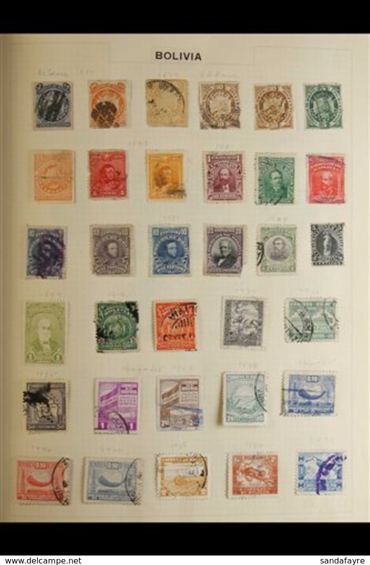 LATIN AMERICA COLLECTION 19th Century To 1960's Mostly Used Stamps With Very Little Duplication In An Old Album, Include - Other & Unclassified