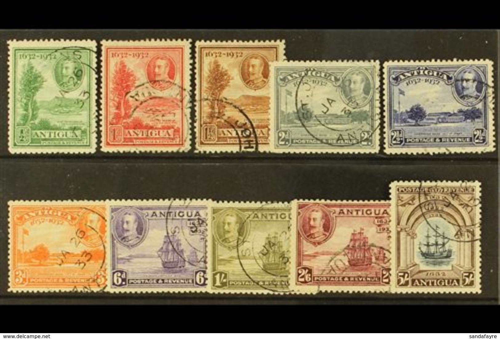 1932 Tercentenary Complete Set, SG 81/90, Very Fine Used. (10 Stamps) For More Images, Please Visit Http://www.sandafayr - Sonstige & Ohne Zuordnung
