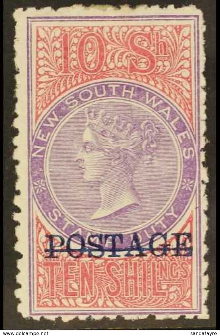 NEW SOUTH WALES 1894-1904 10s Mauve And Claret, Perf. 10, SG 274, Very Fine Mint. For More Images, Please Visit Http://w - Sonstige & Ohne Zuordnung