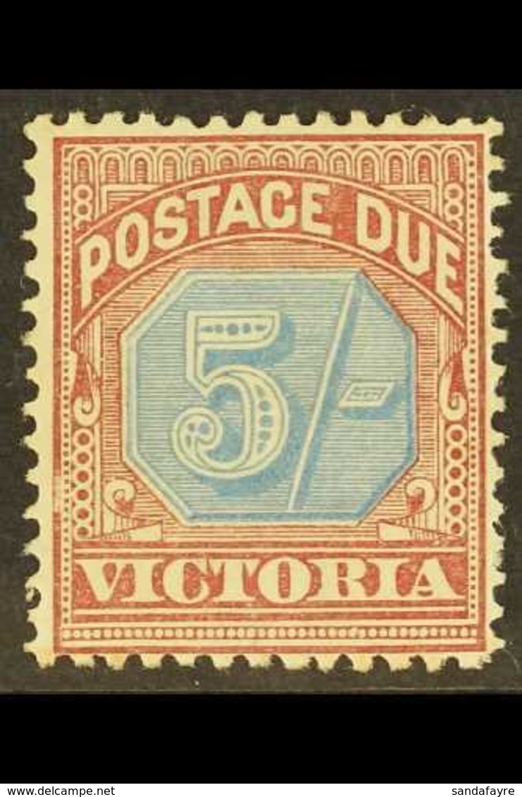 VICTORIA 1890-94 Postage Due 5s Dull Blue And Brown Lake, SG D10, Mint With Light Gum Toning. For More Images, Please Vi - Autres & Non Classés
