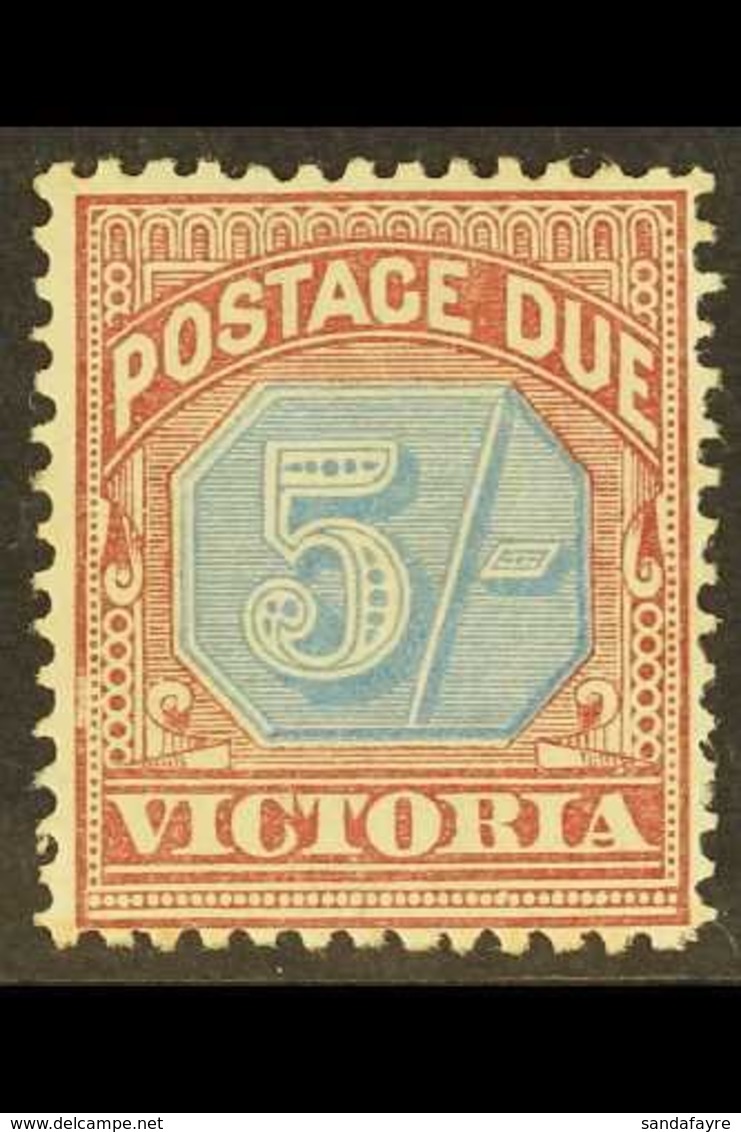 VICTORIA 1890-94 Postage Due 5s Dull Blue And Brown Lake, SG D10, Mint With Light Gum Toning. For More Images, Please Vi - Andere & Zonder Classificatie