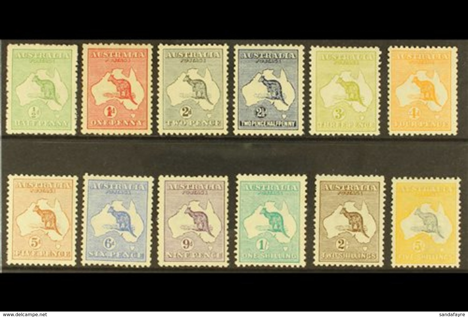 1913 First Watermark Set Complete To 5s, SG 1/13, Fine Mint, A Few Very Minor Faults To Be Expected (and The 6d Has No G - Autres & Non Classés