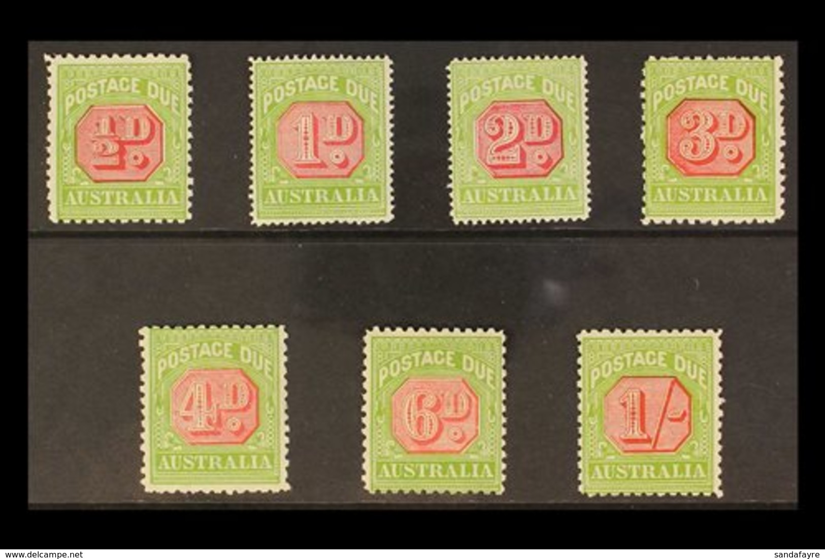 POSTAGE DUES 1931 - 6 Complete Set Wmk Mult Crown And C Of A, SG D105/11, Fine To Very Fine Mint. (7 Stamps) For More Im - Other & Unclassified