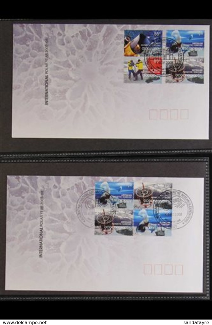 2008 INTERNATIONAL POLAR YEAR Collection Of Illustrated And Unaddressed First Day Covers Bearing "International Polar Ye - Autres & Non Classés