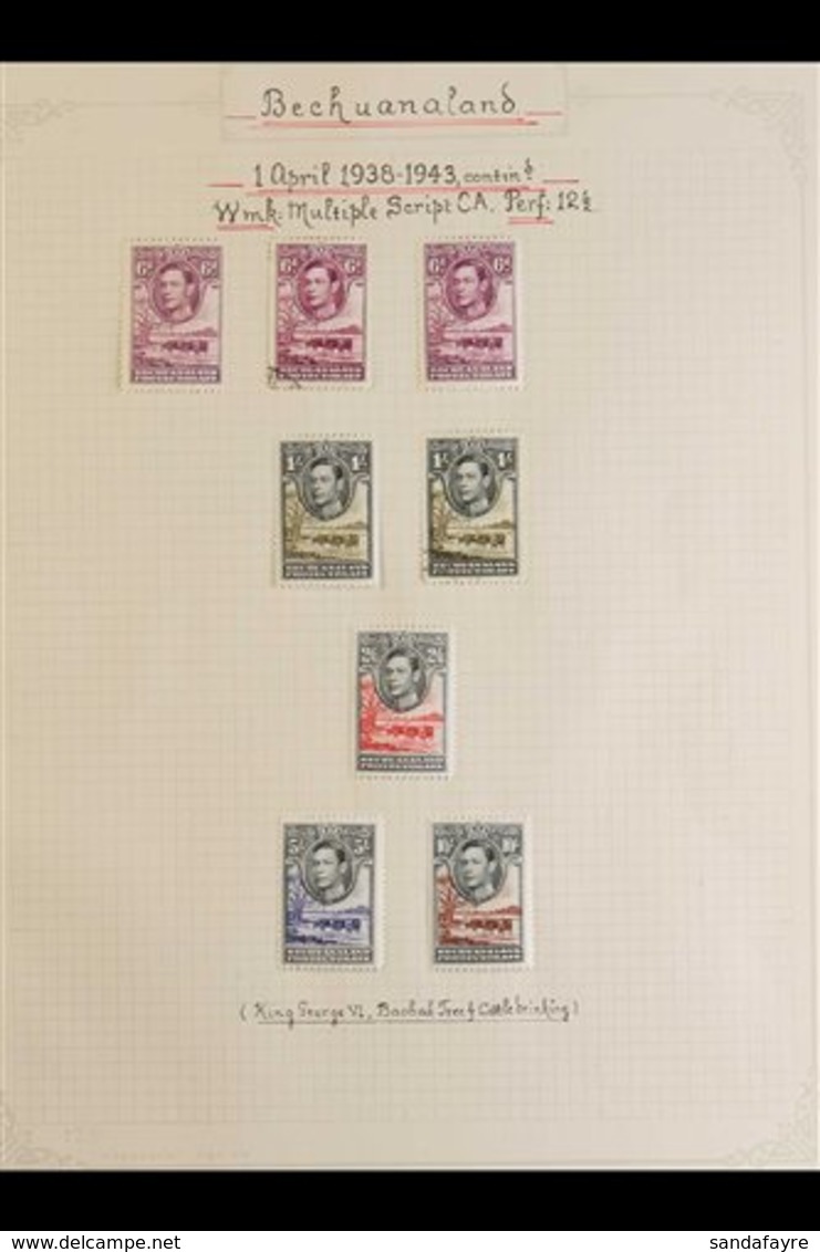 1937-1952 KGVI COMPLETE VERY FINE MINT A Complete Basic Run, SG 115/41, PLUS Some Definitive Additional Shades (includin - Other & Unclassified