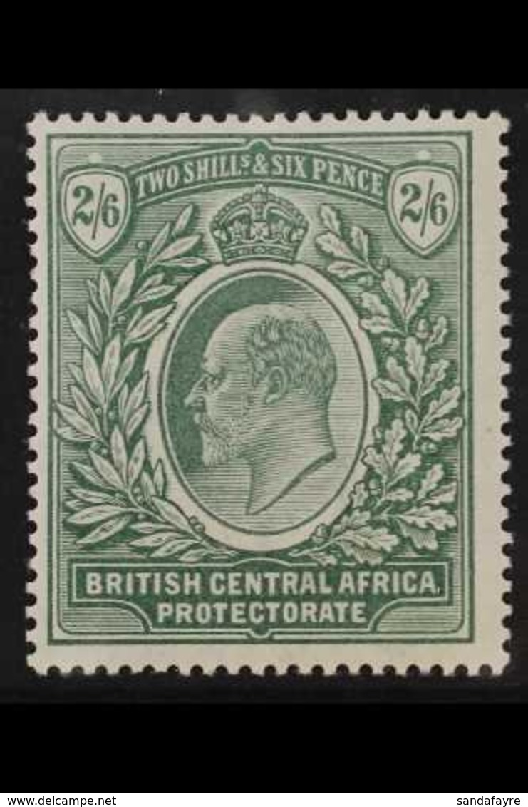 1903-04 KEVII 2s6d Grey Green & Green, SG 63, Very Fine Mint For More Images, Please Visit Http://www.sandafayre.com/ite - Nyasaland (1907-1953)