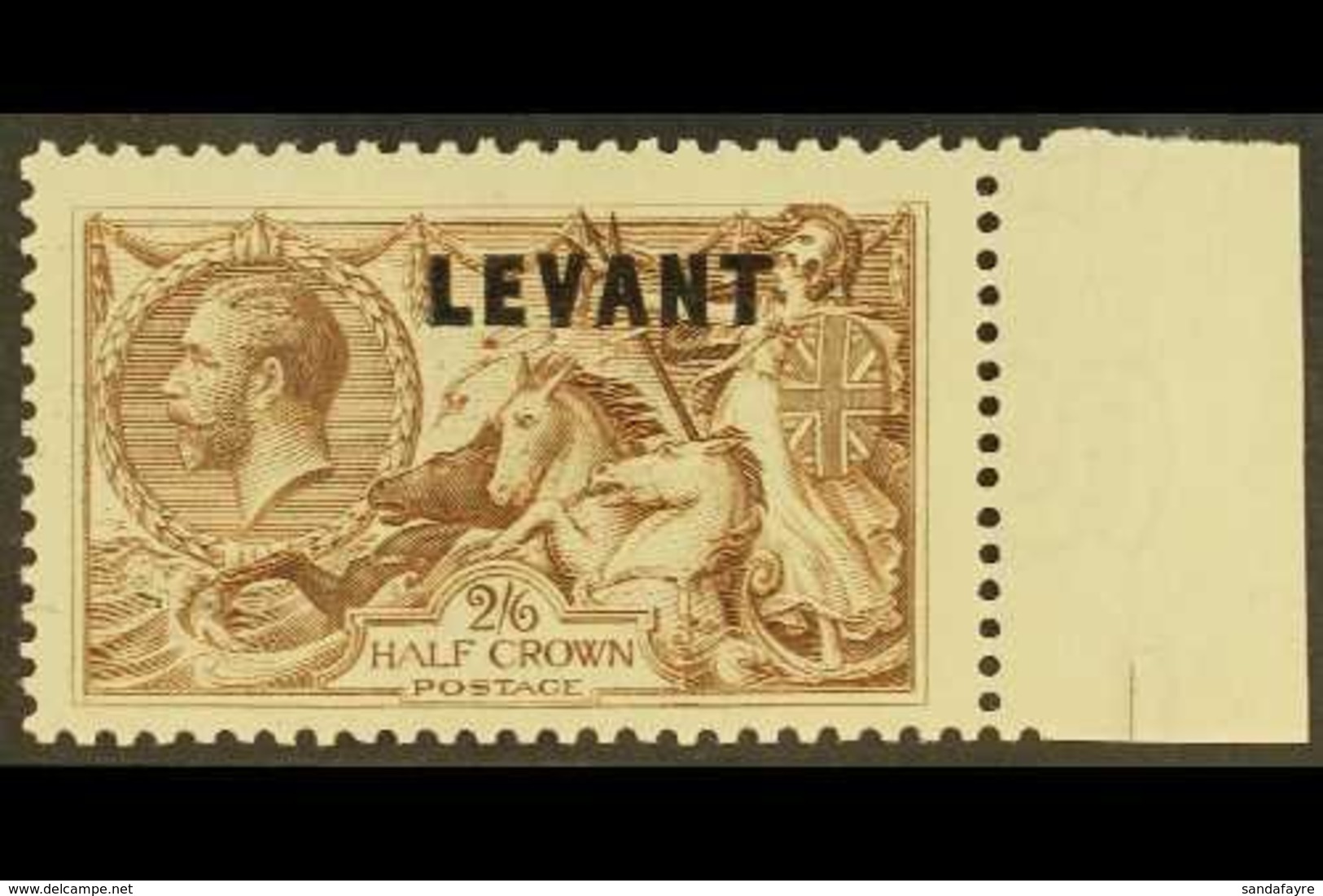 BRITISH CURRENCY   1921 2s6d Chocolate Brown, SG L24, Never Hinged Mint For More Images, Please Visit Http://www.sandafa - Levant Britannique