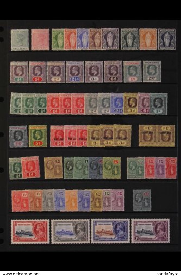 1883-1935 VERY FINE MINT COLLECTION We See 1883-84 1d Pale Rose, 1899 Set, 1904 Set To 2s6d, 1913-19 Set Plus Shades, Wa - Iles Vièrges Britanniques