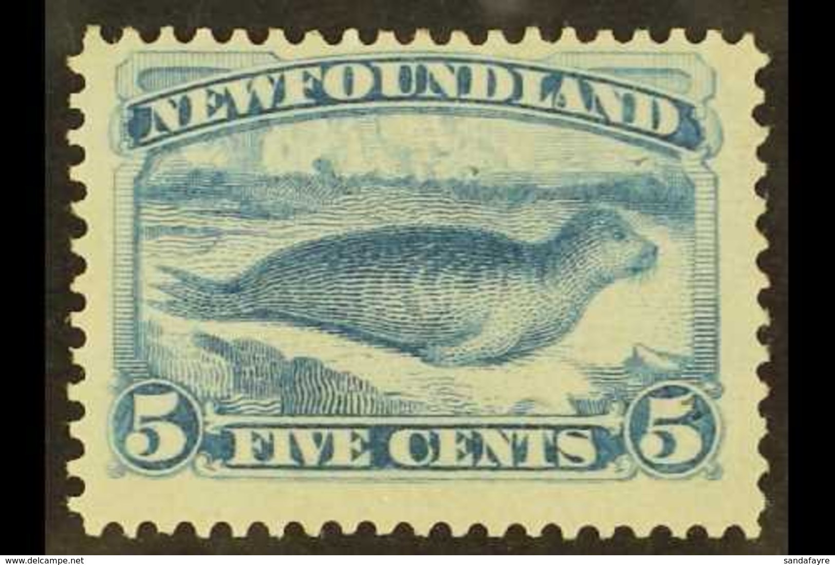 1880-82 5c Pale Dull Blue Common Seal, Perf 12, SG 48, Fine Mint With Original Gum. For More Images, Please Visit Http:/ - Other & Unclassified