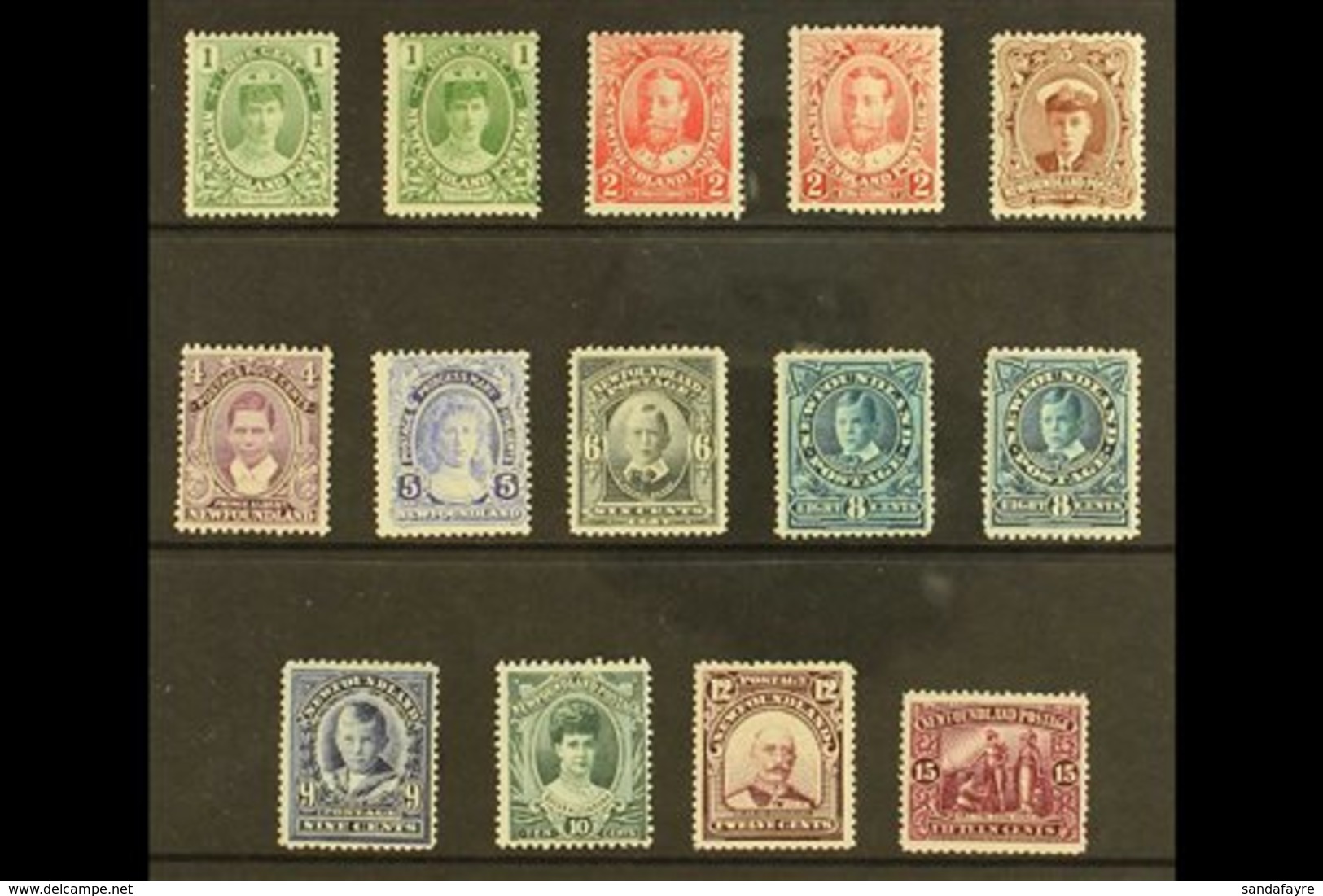 1911-16 Coronation Complete Set, SG 117/127, Plus Additional 1c, 2c, And 8c Shades, Fine Mint. (14 Stamps) For More Imag - Andere & Zonder Classificatie