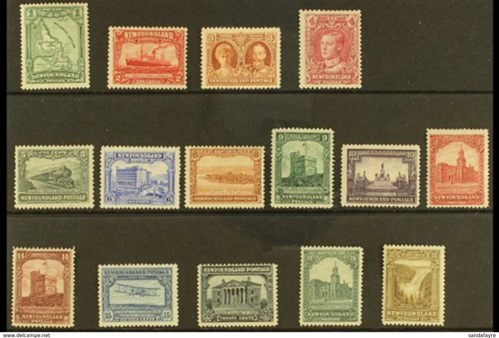 1928-29 Publicity "Basic" Set, SG 164/78, Mint (15 Stamps) For More Images, Please Visit Http://www.sandafayre.com/itemd - Other & Unclassified