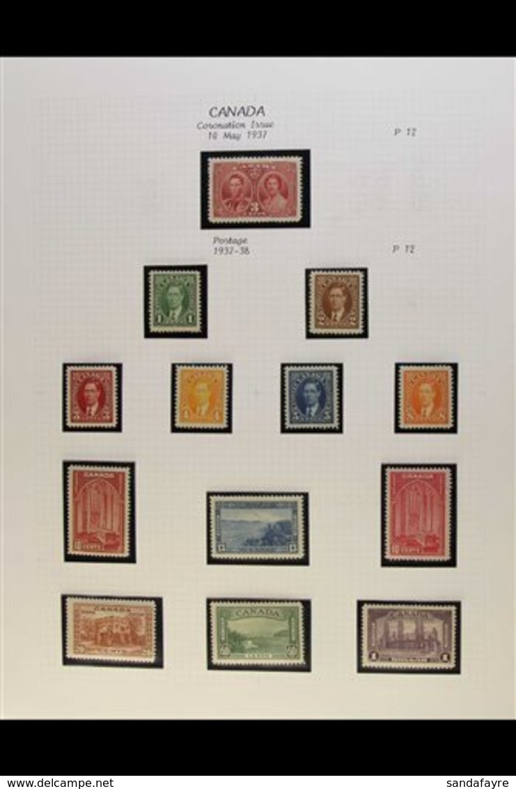 1937-52 KGVI FINE MINT COLLECTION Almost Complete For KGVI Period Issues Incl. Definitives, Commemoratives, Coil Stamps, - Autres & Non Classés