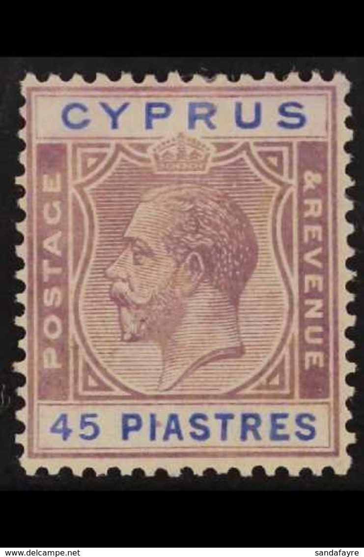 1924-26 45pi. Purple And Blue, SG 116, Very Fine Mint. For More Images, Please Visit Http://www.sandafayre.com/itemdetai - Sonstige & Ohne Zuordnung