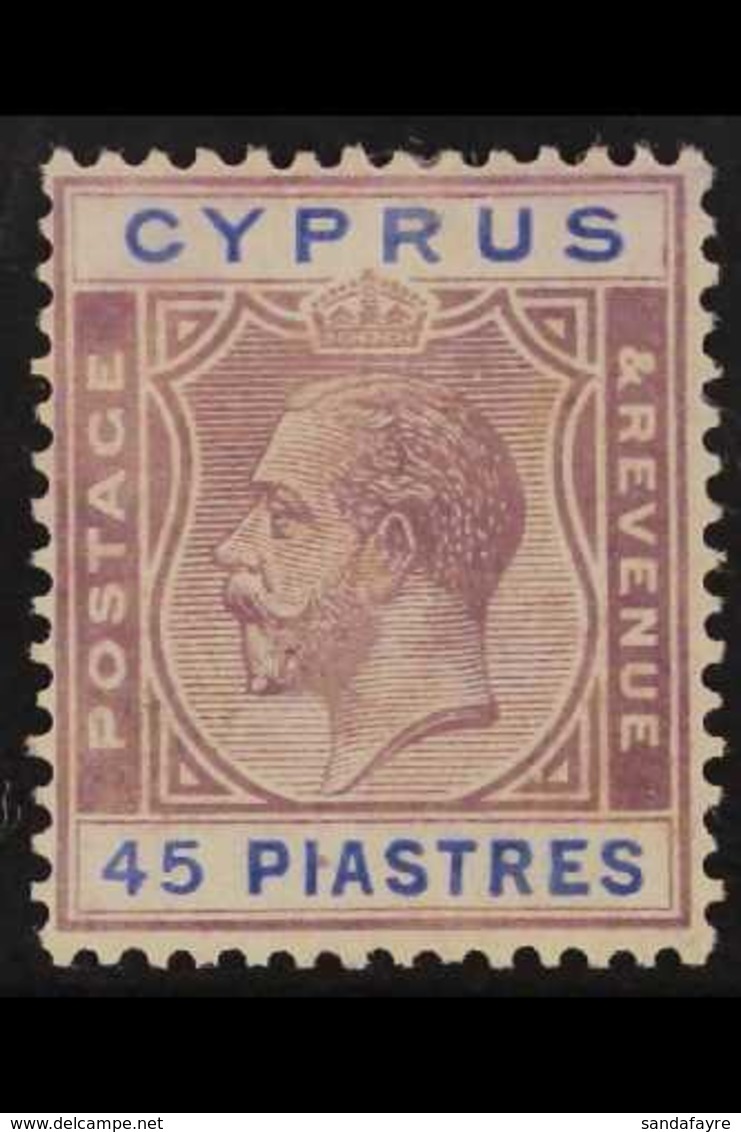 1924-26 45pi. Purple And Blue, SG 116, Very Fine Mint. For More Images, Please Visit Http://www.sandafayre.com/itemdetai - Andere & Zonder Classificatie