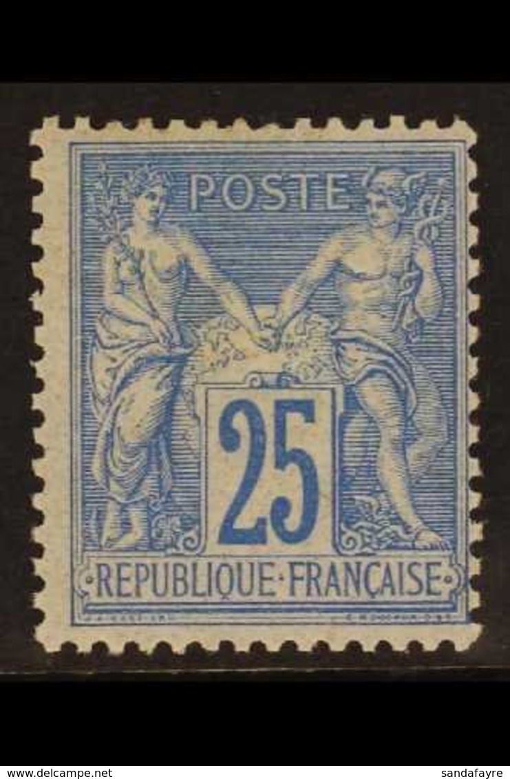 1876 25c Ultramarine "Peace & Commerce" Type II, Yvert 78, Mi 63 IIa, SG 234, Fine Mint. For More Images, Please Visit H - Andere & Zonder Classificatie