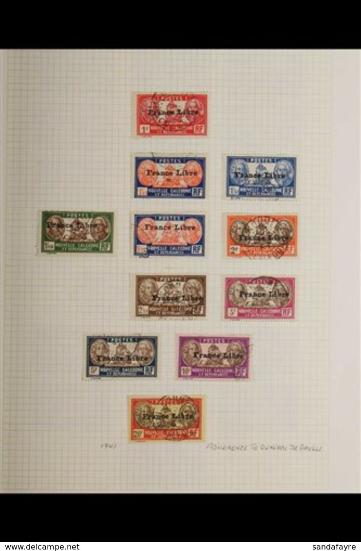 NEW CALEDONIA 1905-1978 FINE USED COLLECTION Neatly Presented In An Album With Some Useful Sets, Good Ranges, A Useful S - Sonstige & Ohne Zuordnung