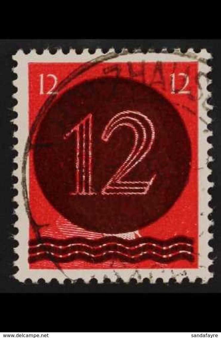 RUSSIAN ZONE WEST SAXONY 1945 12pf Carmine-red Local Surcharge, Michel AIII, Superb Used With Fully Dated "Holzhausen 3. - Autres & Non Classés