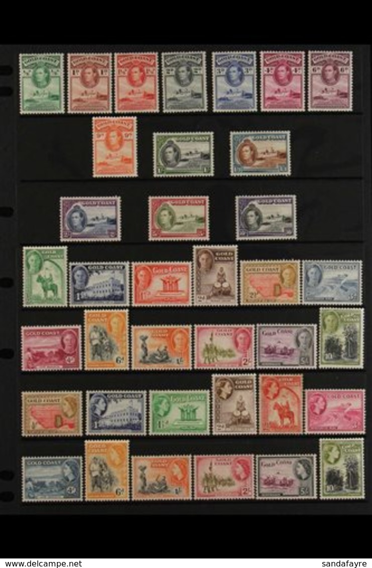 1938-54 MINT SETS A Trio Of Mint Sets Including 1938-43 Set, 1948 Set & 1952-54 QEII Pictorial Set. (37 Stamps) For More - Gold Coast (...-1957)