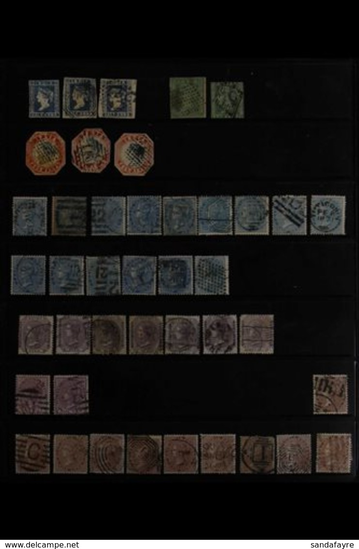 1854-1960's INTERESTING MINT & USED RANGES With Some Duplication On Stock Pages, Includes 1854-55 ½a (x3), 2a (x2) & 4a  - Other & Unclassified