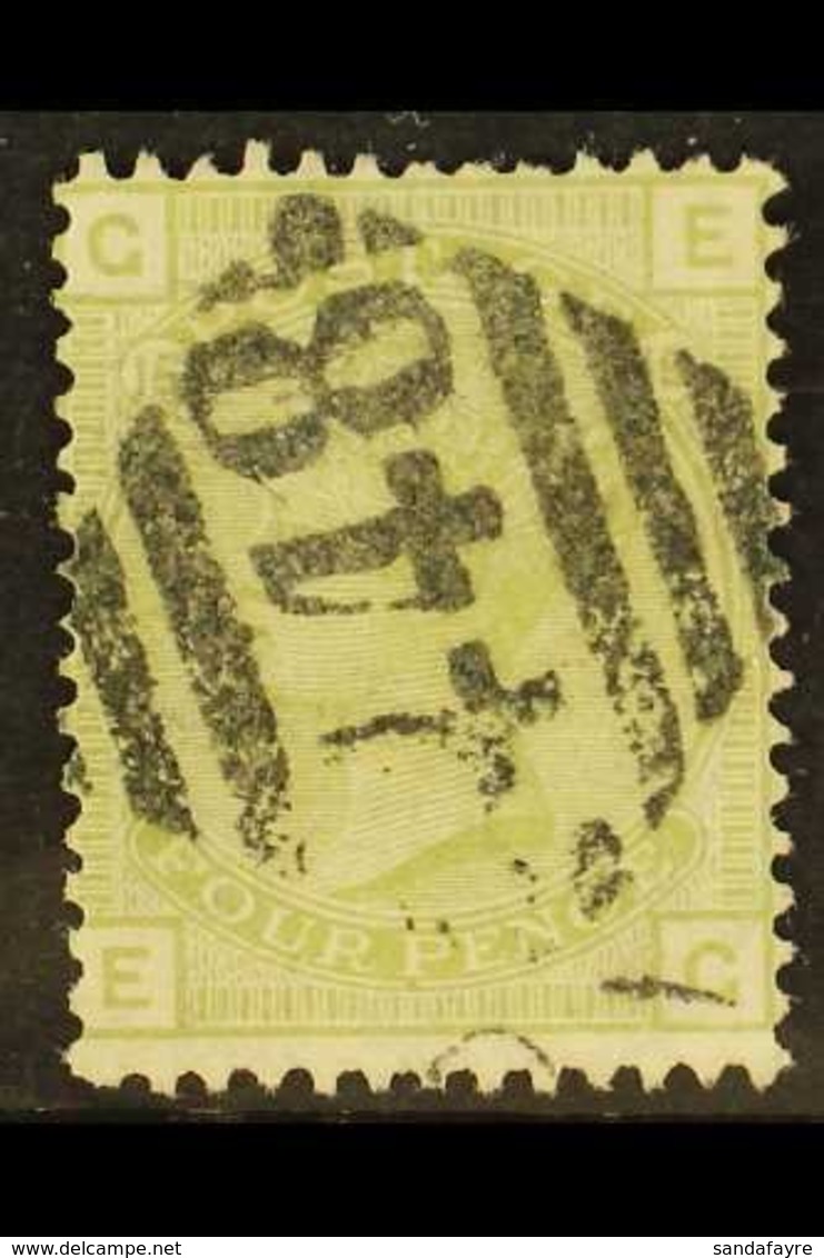 GB USED IN 1873-80 4d Sage-green, SG 153, Plate 15, With "448" In Diamond Cancel (Wexford). For More Images, Please Visi - Sonstige & Ohne Zuordnung