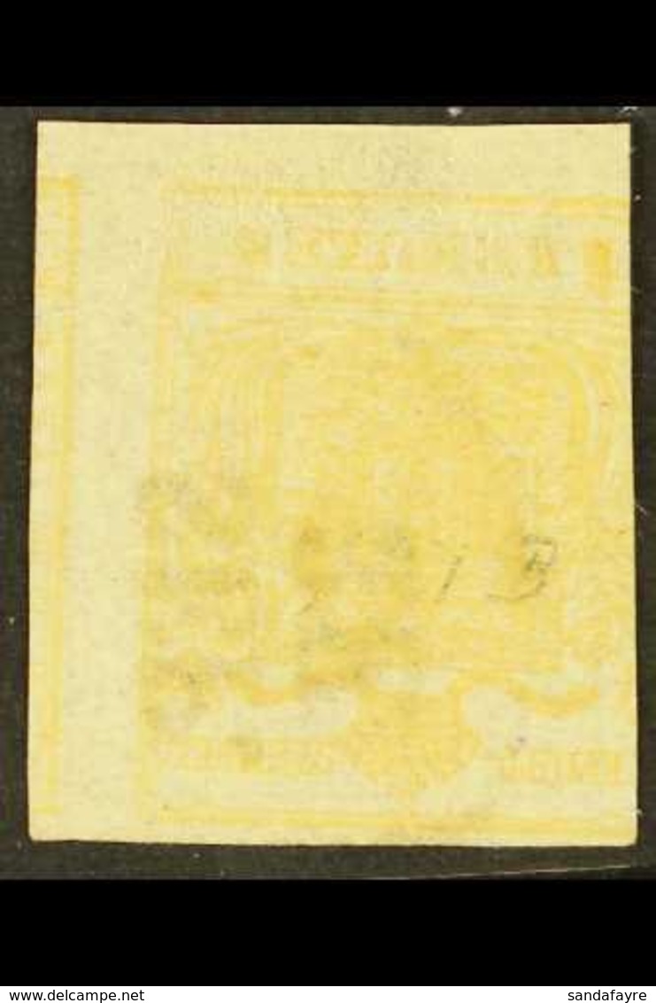 LOMBARDY VENETIA 1851 5c Yellow Ochre, Variety "printed On Both Sides, Inverted", Sass 13, Very Fine Used. For More Imag - Zonder Classificatie