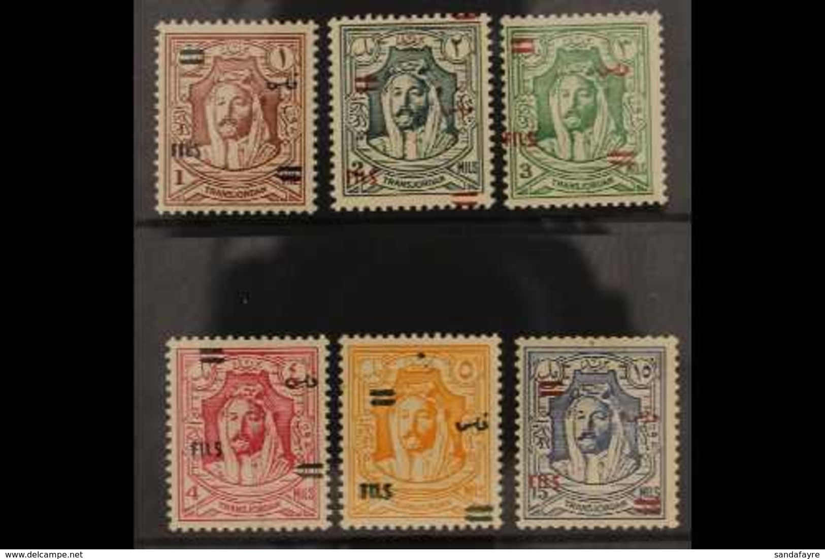 1952 Emir Complete No Wmk Overprinted Set, SG 307/12, Never Hinged Mint (6 Stamps) For More Images, Please Visit Http:// - Jordanie