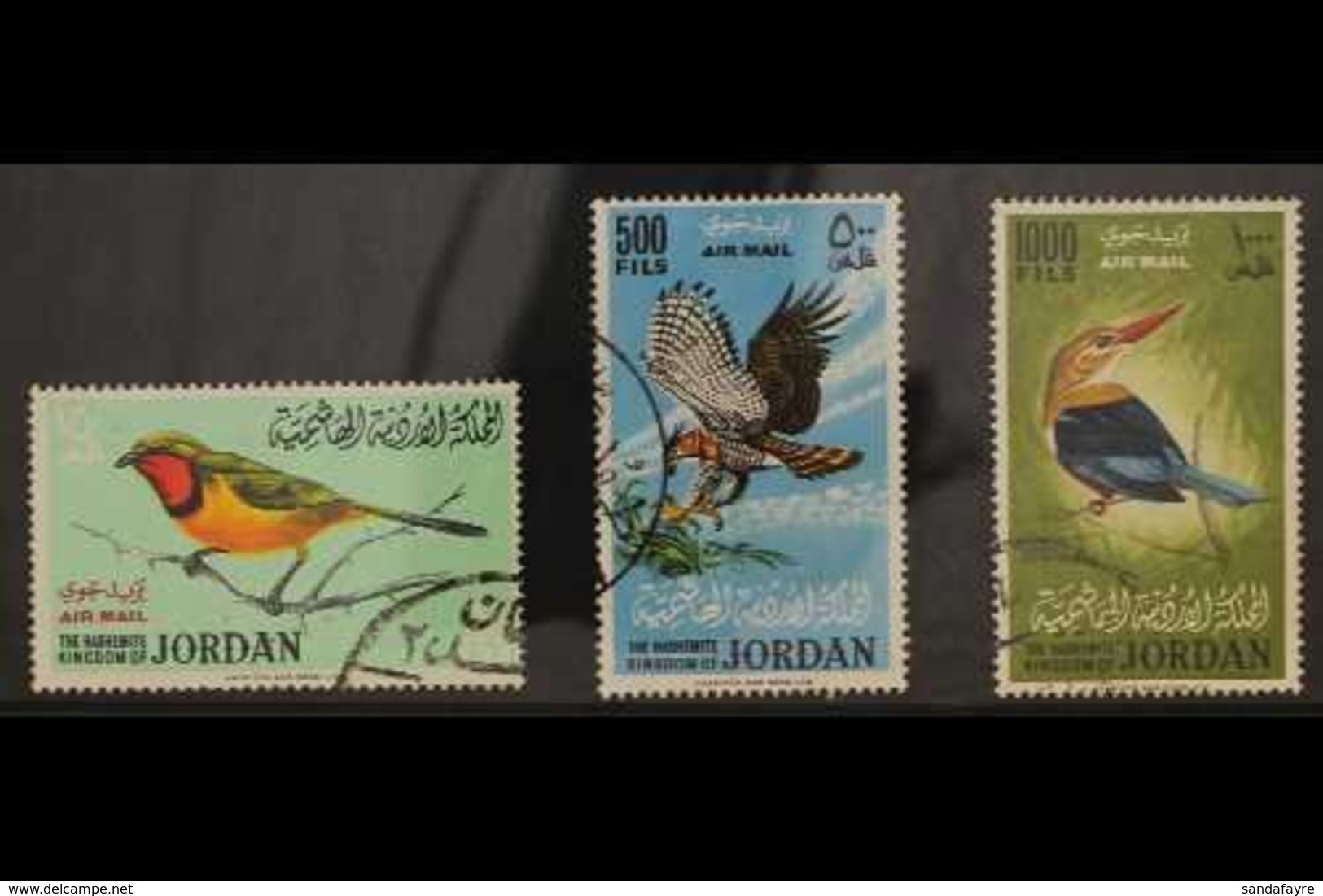 1964 BIRDS Air Set, SG 627/629, Very Fine Used (3 Stamps) For More Images, Please Visit Http://www.sandafayre.com/itemde - Jordan
