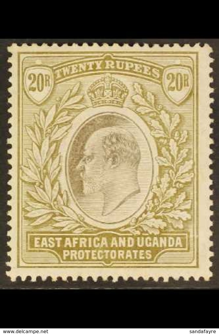 1904-7 20r Grey And Stone, Wmk MCA, Ed VII, SG 32, Mint, Lightly Toned Perf Tips Not Visible From The Front. Scarce Stam - Vide