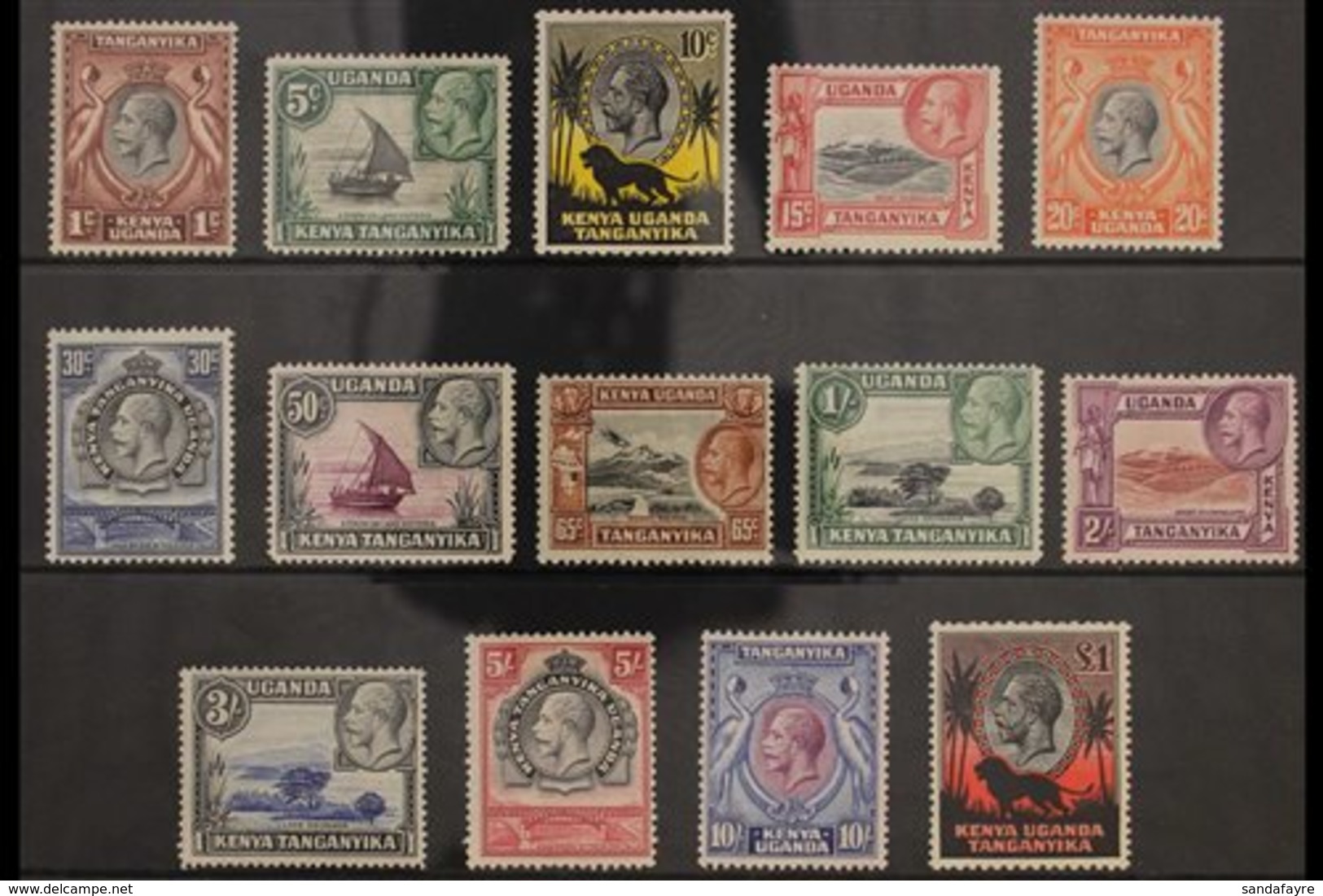 1935-37 Pictorials Complete Set, SG 110/23, Fine Mint, Fresh & Attractive. (14 Stamps) For More Images, Please Visit Htt - Vide