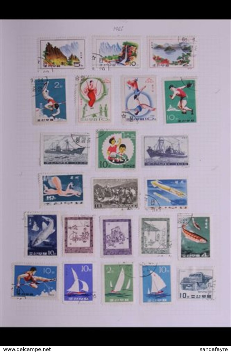 1959-1992 SUPERB USED COLLECTION In An Album, ALL DIFFERENT, Includes Many Complete Sets & Mini-sheets Etc. Lovely Fresh - Korea (Nord-)