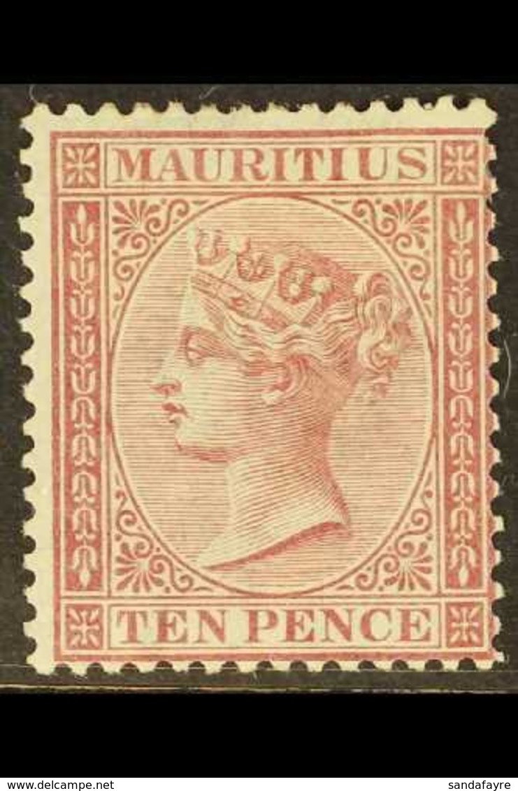 1863 10d Maroon, Wmk CC, SG 67, Very Fine Mint. Lovely Bright Stamp. For More Images, Please Visit Http://www.sandafayre - Maurice (...-1967)