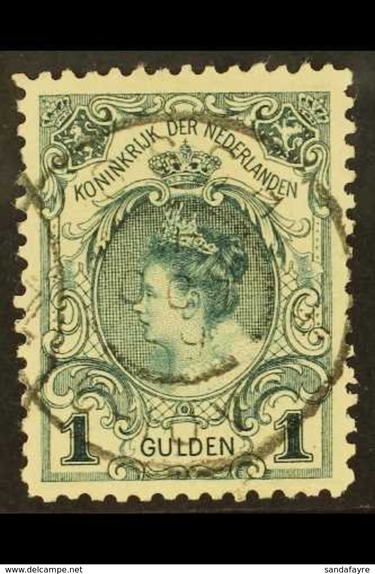 1898 1g Blue-green Type I Perf 11½x11 (NVPH 49, SG 166, Michel 63 I B), Very Fine Cds Used, Very Fresh. For More Images, - Other & Unclassified