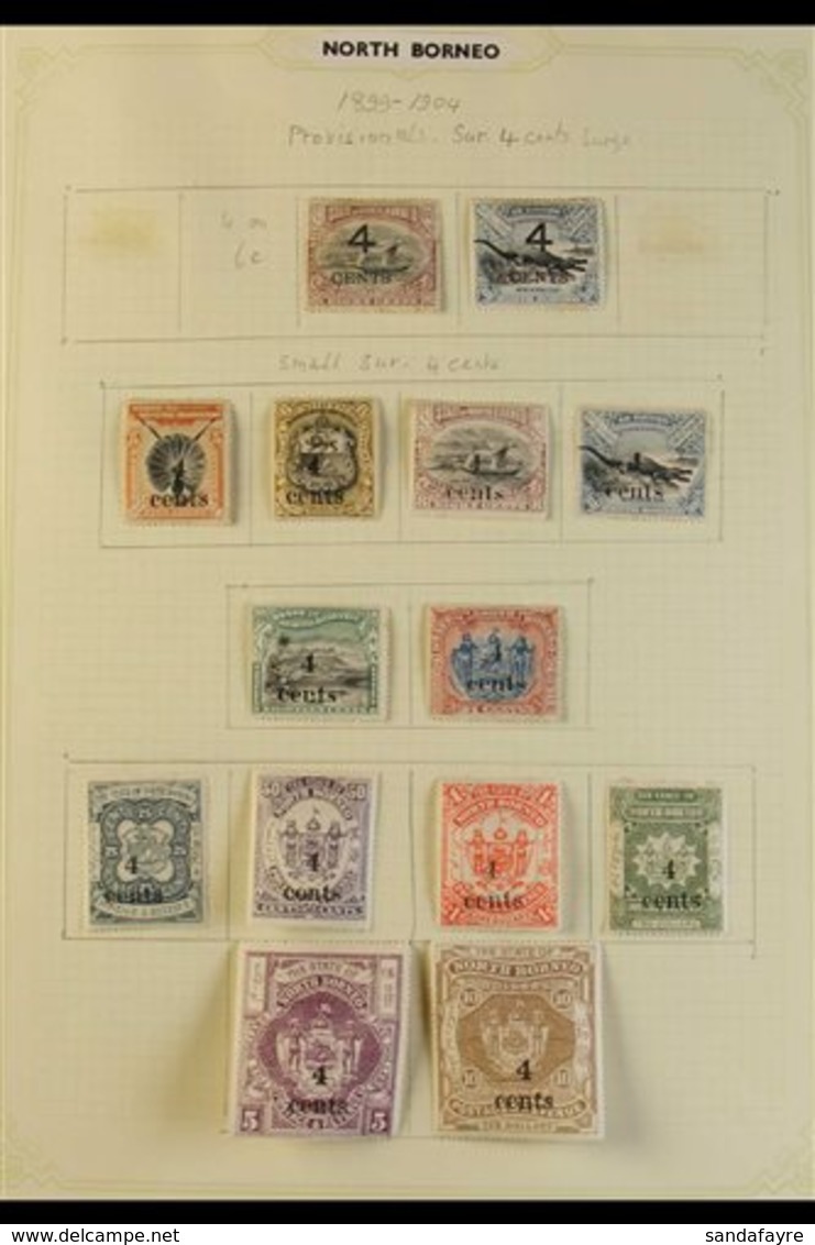 1894-1928 MINT COLLECTION CAT £1500+ An ALL DIFFERENT Mint Collection Presented On Album Pages. Includes An 1894 Range T - Bornéo Du Nord (...-1963)