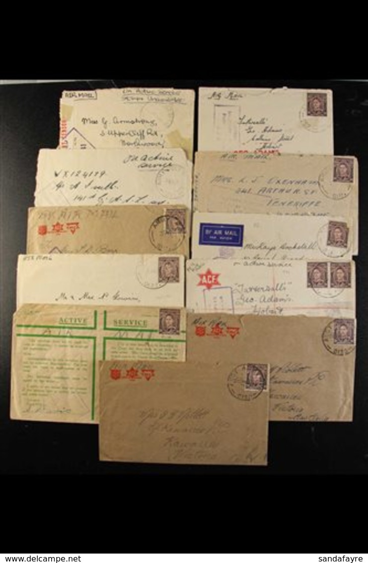 WW2 AUSTRALIAN FORCES - ZERO PREFIXES - ARMY POST OFFICES A Fine Collection Of Covers Back To Australia, Bearing Austral - Papua-Neuguinea