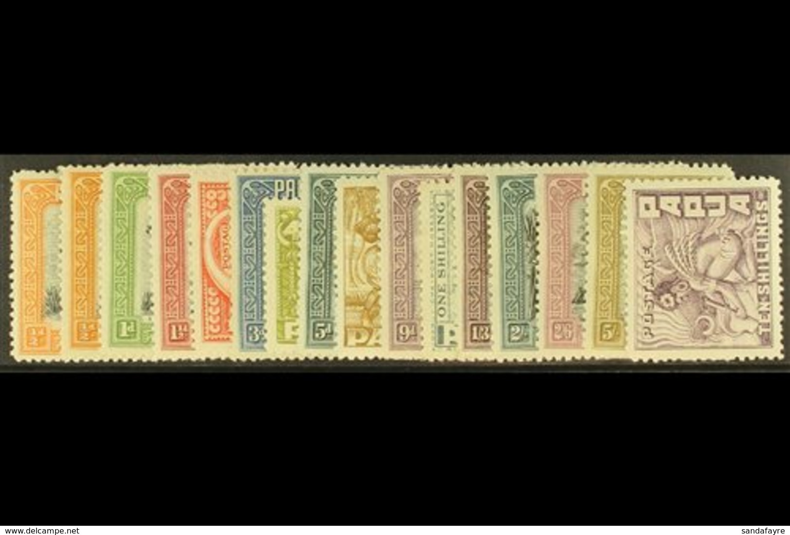 1932 Native Scenes Set Complete To 10s Incl ½d Shade, SG 130/45, 130a, Very Fine Mint. (16 Stamps) For More Images, Plea - Papua New Guinea