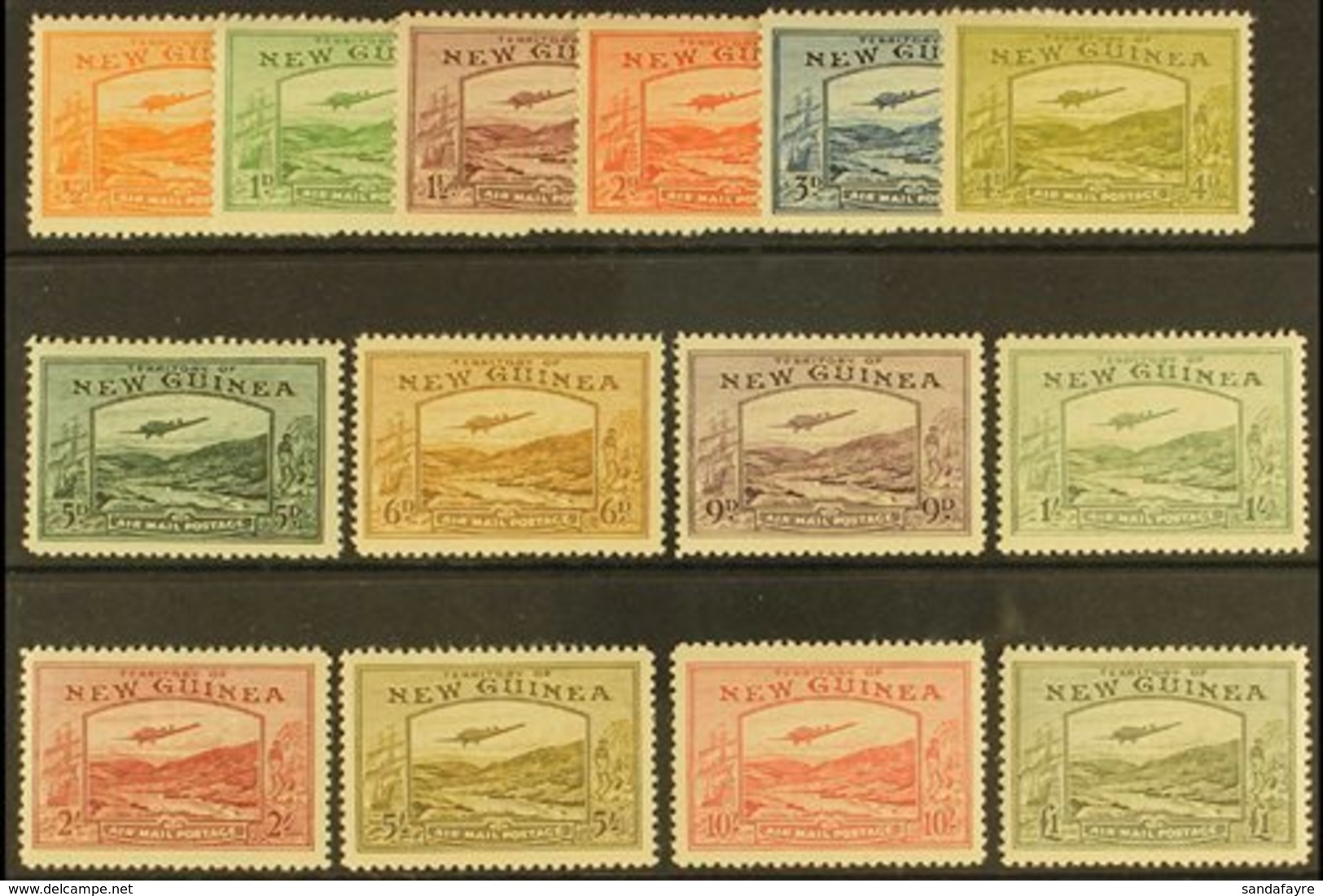 1939 Air "Airmail Postage" Set Complete, SG 212/25, Mint Lightly Hinged (14 Stamps)  For More Images, Please Visit Http: - Papua-Neuguinea
