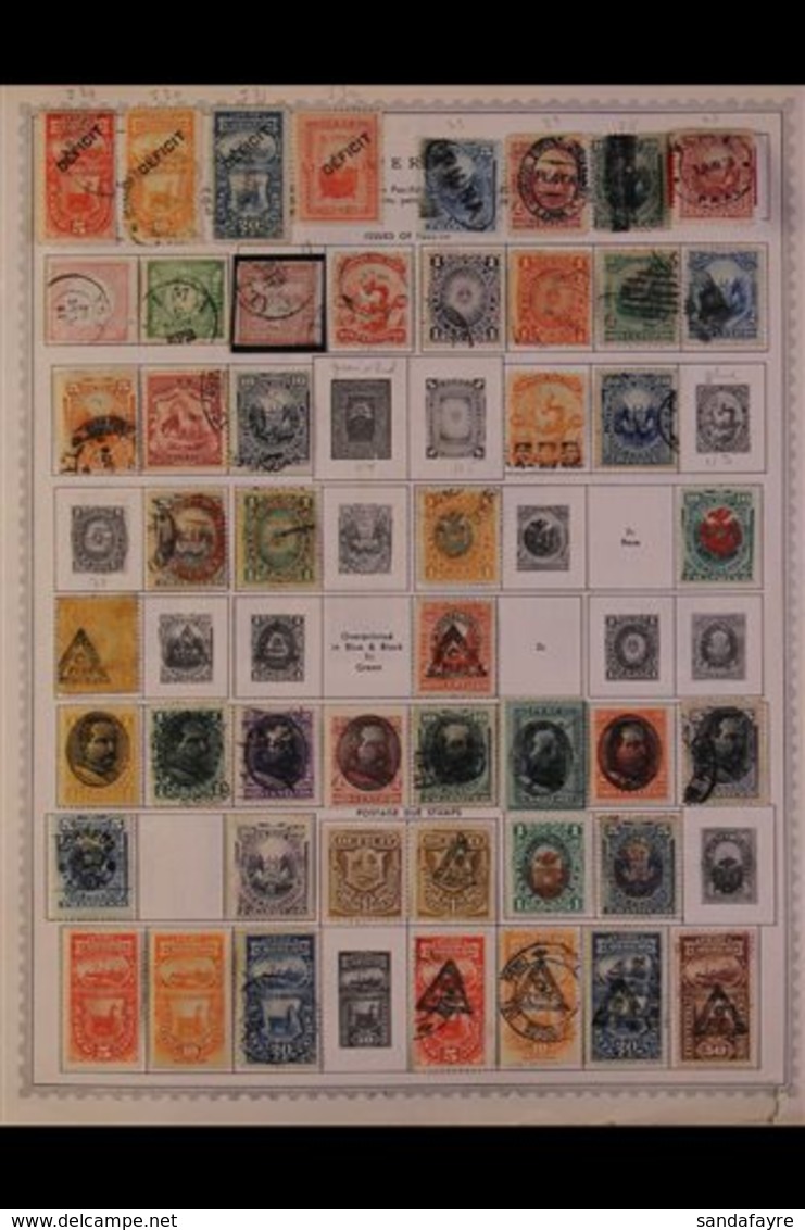 1862-1993 ALL DIFFERENT COLLECTION. An Extensive, ALL DIFFERENT Mint & Used Collection, Presented On Printed Pages With  - Pérou