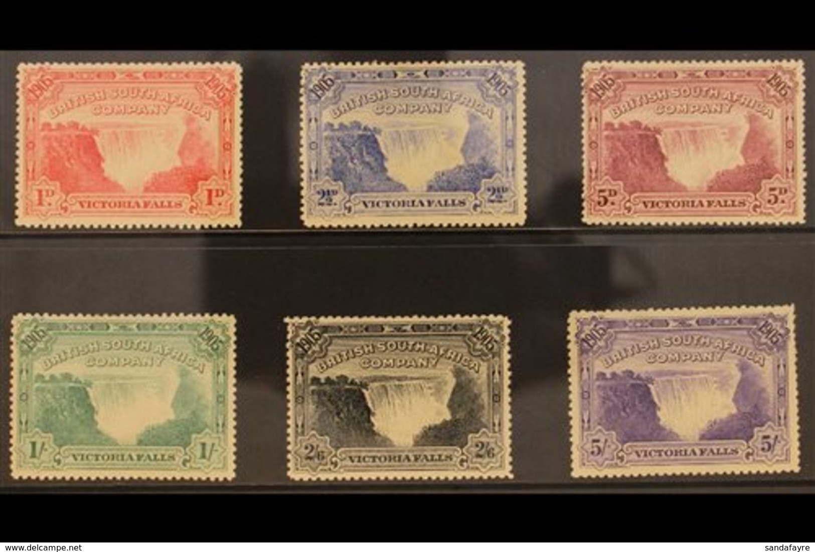 1905 Victoria Falls Set, SG 94/99, Fine Mint. (6 Stamps) For More Images, Please Visit Http://www.sandafayre.com/itemdet - Other & Unclassified