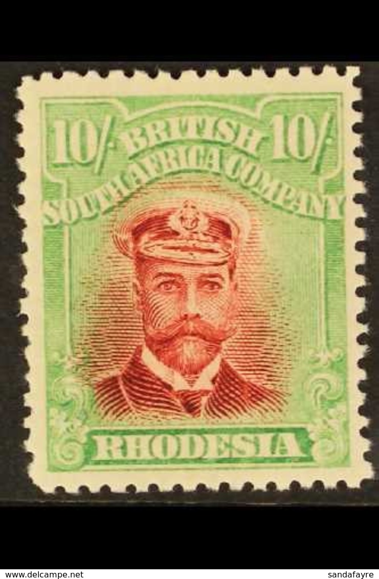 1913-19 10s Crimson & Yellow Green, P14, Die II, SG 241, Fine Mint For More Images, Please Visit Http://www.sandafayre.c - Other & Unclassified