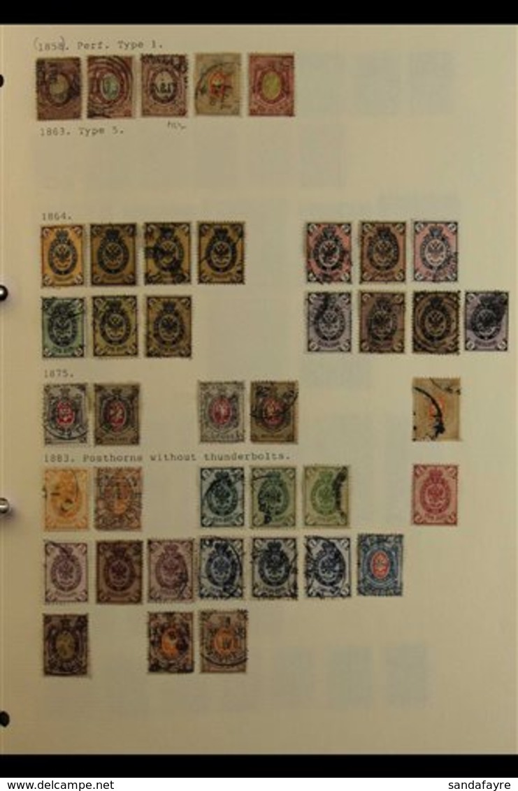 1858-1975 ATTRACTIVE MOSTLY USED COLLECTION In An Album, Includes 1913 Dynasty Vals To 3r (this Mint), 1925-28 Lenin Set - Andere & Zonder Classificatie