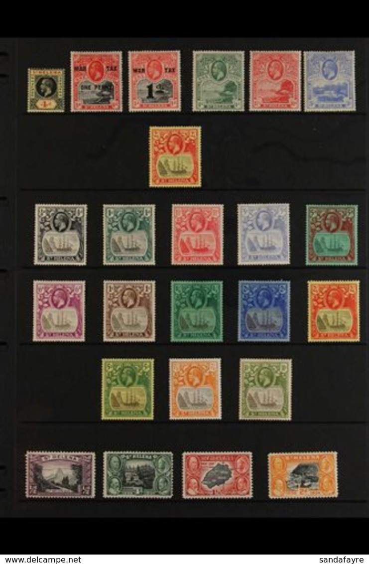 1864-1952 MINT COLLECTION WITH MANY SETS & COMPLETE KGVI. An Attractive, Mint Collection Presented On A Series Of Stock  - Sint-Helena