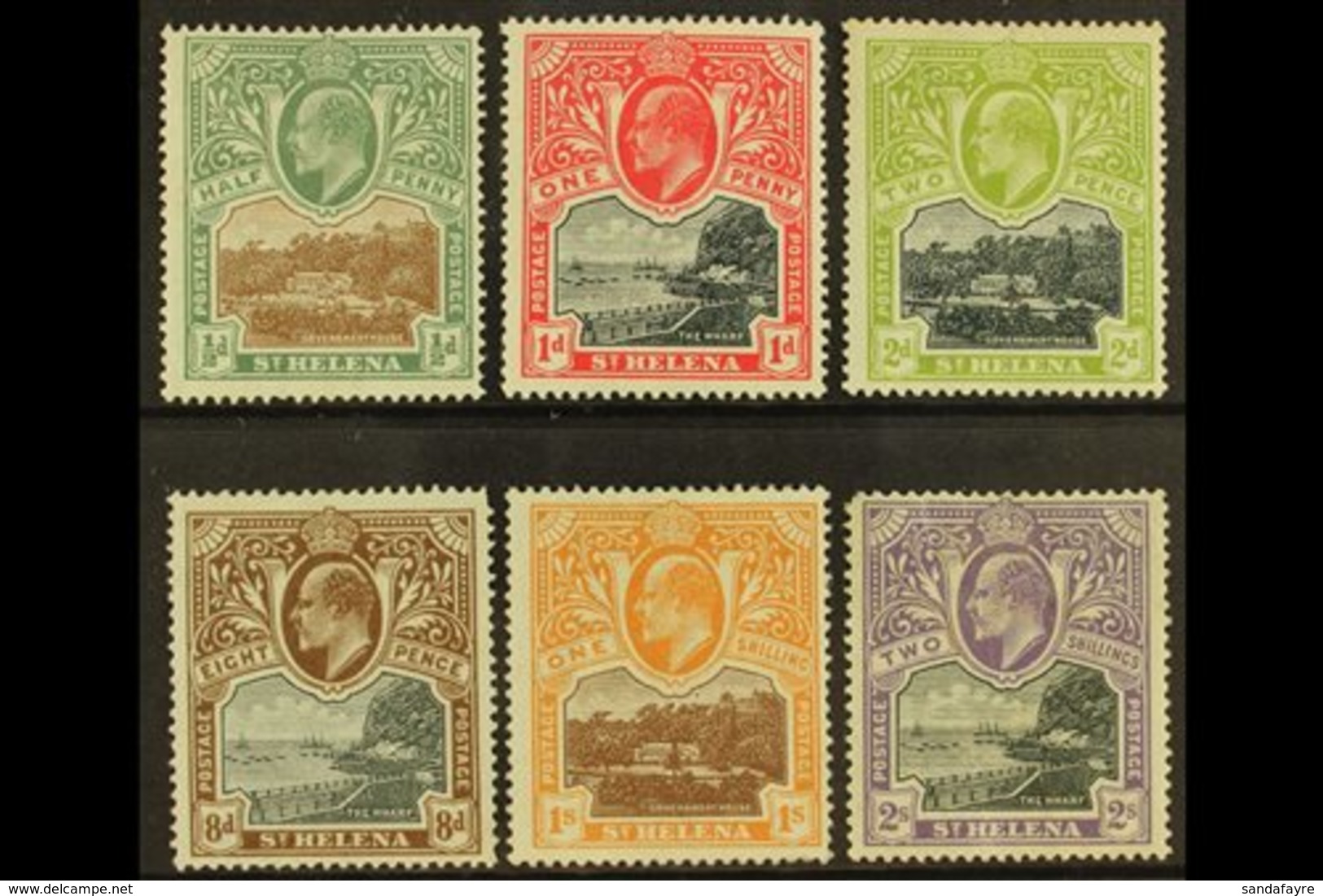 1903 Definitive Set, SG 55/60, Mint With Some Small Faults (6 Stamps) For More Images, Please Visit Http://www.sandafayr - Saint Helena Island